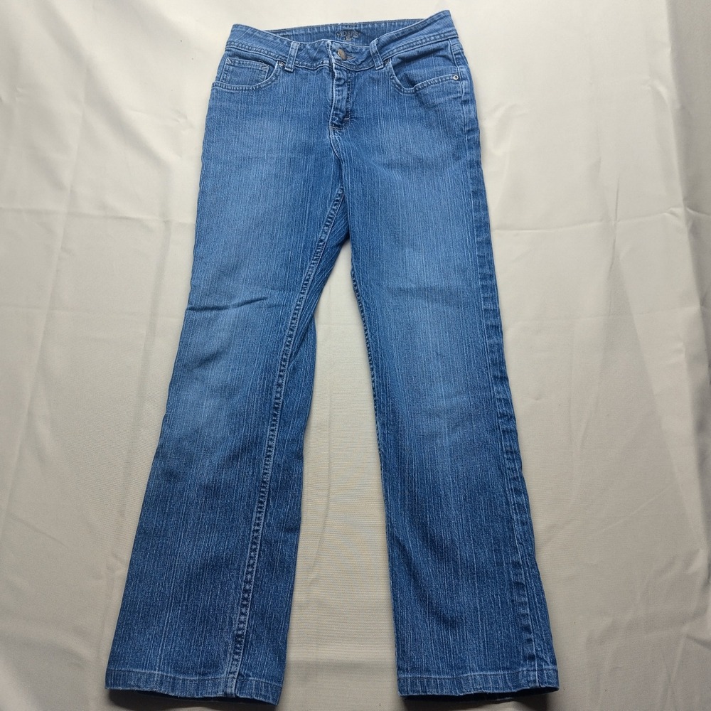 Riders by Lee Womens Medium Wash Straight Leg Jeans Size 8M 130G186 Blue